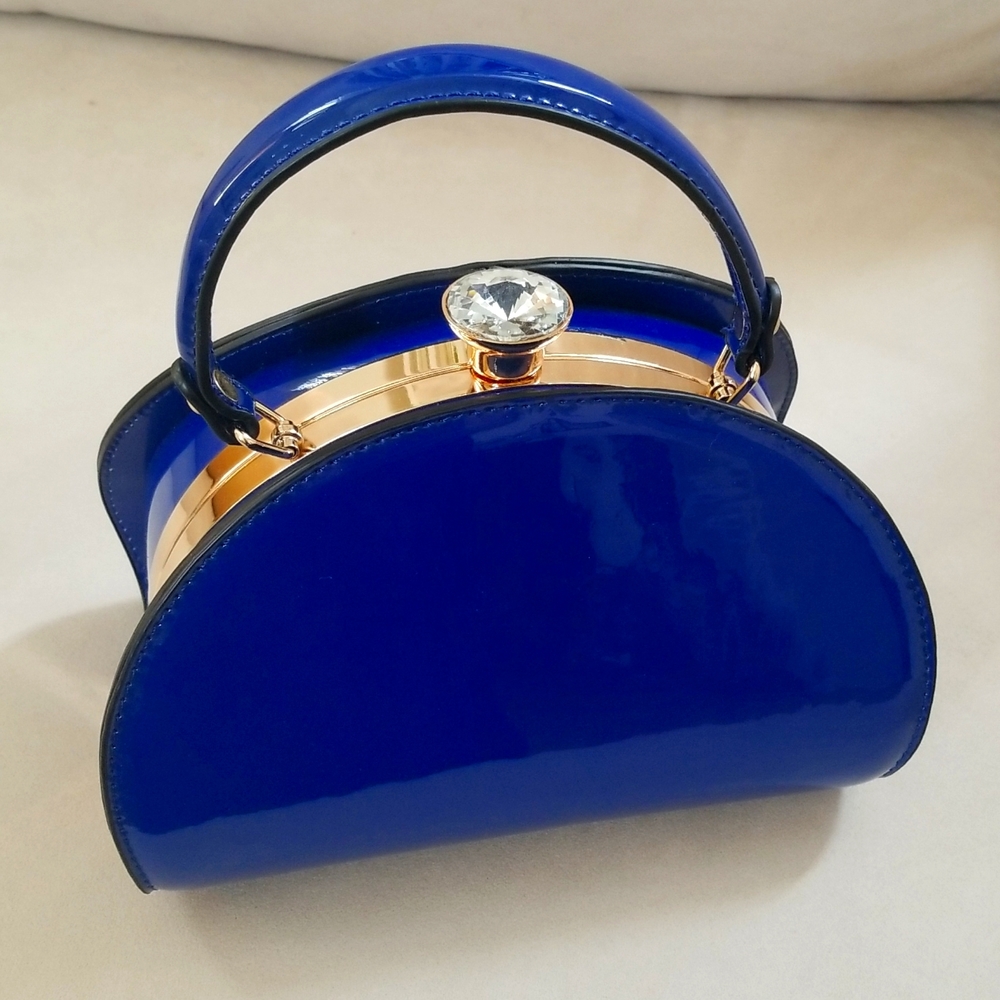 Royal blue handbag